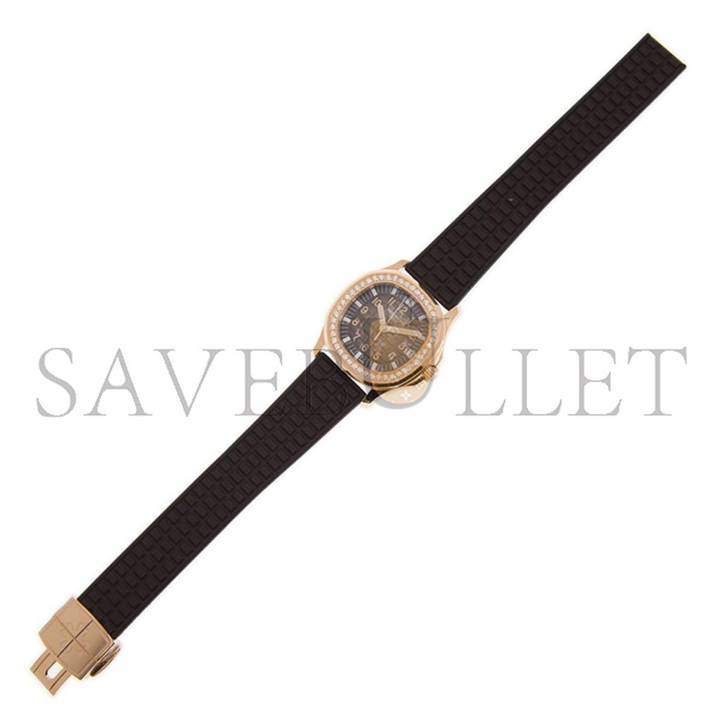 P**ek Ph**ppe aquanaut luce automatic diamond brown dial ladies watch 5068r-001